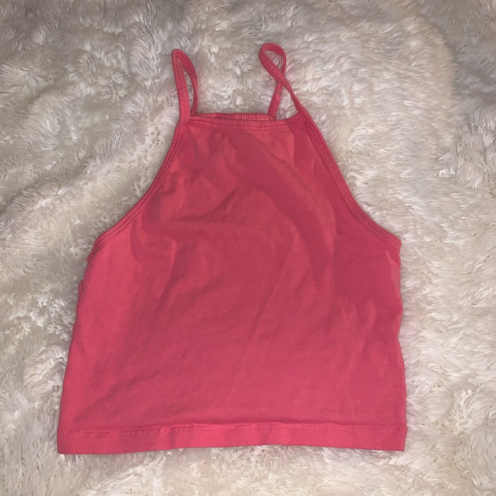 💖 Hot Pink Halter Crop Top